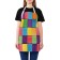 Apron kitchen with a photo print "Rainbow tile", adjustable, size OS