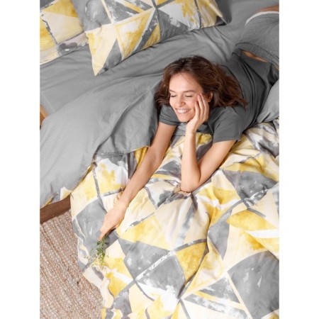 Bed linen 2 joint venture Golden Marble, size 220x214 cm, 175x215 cm, 70x70 cm - 2 pcs-7