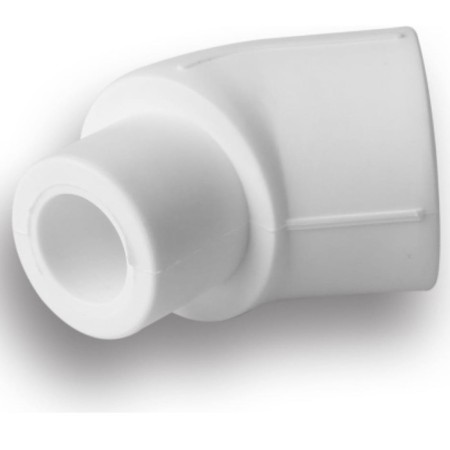 Aqualink square, polypropylene, d = 25 mm, 45 °, internal/outer-5