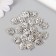 Bead for creativity Metal "Oblushka" silver 1.1x0.9 cm