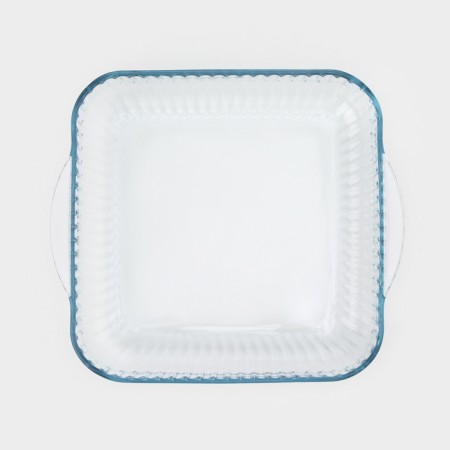 Glass form for baking, 3.2 l, 28 × 28 × 6 cm-2