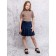 Turtleneck for girls, height 140 cm, beige color