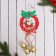 Christmas tree decoration "Christmas Wreath with Balls" Snowman in a sled 10x23 cm