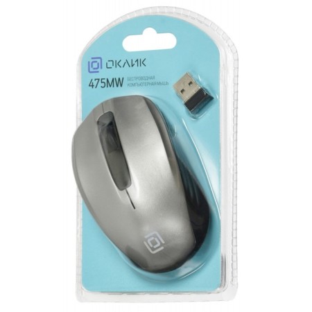 Mouse call 475MW Black/Gray optical (1000dpi) Wireless USB for laptop (3but)-6