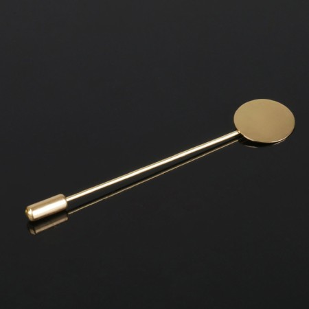 The base "brooch-igla" l = 7.5 cm, platform is 1.5 cm (set 5 pcs.), Color gold