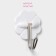 Hooks of self -adhesive deed "clover", 5 pcs, white color