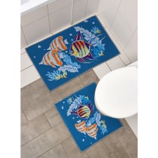 A set of mats for the bathroom and toilet of the Dolyan 