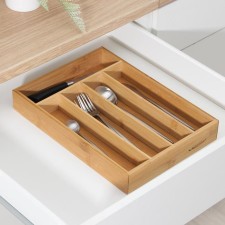 Tray - stand for cutlery, 35.5 × 25.4 × 5 cm, bamboo