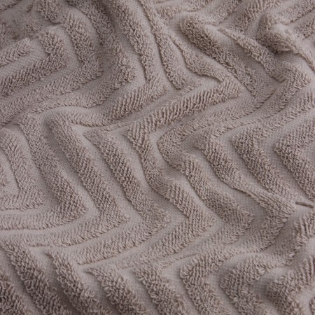Trush Trick SL Home: Geometry "Sabbia" 67x140 cm, 83% cotton, 17% linen, 500 g/m2-3