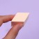 Makeup sponge "Rombs", set - 10 pcs, 4.5 × 2.5 cm, beige color