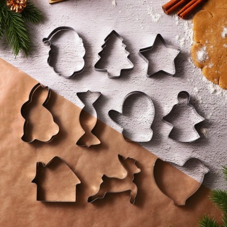 New Year. A set of cookies "winter taste", metal, 10 pcs-2