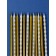 Set of candles for the Cake "Rombics", 12 pcs, gold and white