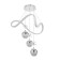 Lamp with DDD "Fior" LED 140W 3000-6000K White 49x49x15-115 cm