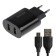 EXPLOYD EX-Z-1432, 2 USB, 2.4 A, MicroUSB cable, black