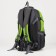 Tourist backpack on lightning, 22/27 l, 3 external pockets, with extension, green color