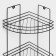 The bathroom shelf is an angular 3-tier, 20 × 20 × 49 cm, black color