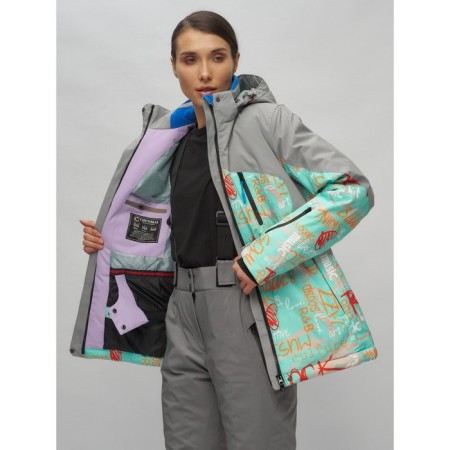 Ski suit female, size 44, blue color-8