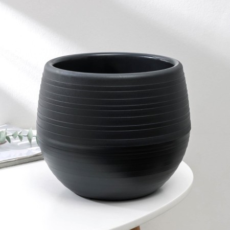 Flower pot "Japan", 3 l, graphite color-1