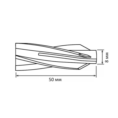 Dubel "Rice tox", for aerated concrete, nylon, 8x50 mm, 250 pcs-4