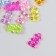 Decor for creativity plastic "Marmalade bear with a loop" set 20 pcs mix 0.5x1.1x1.7 cm
