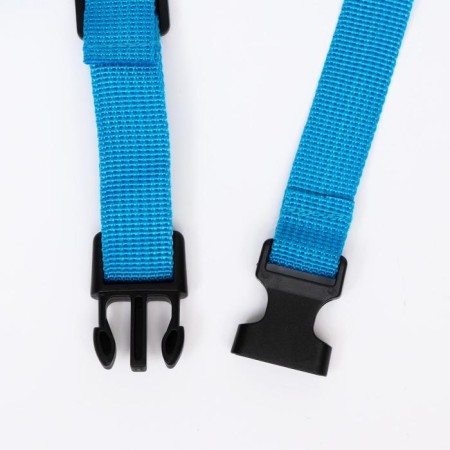 Muzzle mesh with double fixation, size M (length on the nose 10 cm, muzzle 20 cm), blue-3