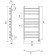 Domoterm electric heated towel rail "Calipso" P10, 500x800 mm, right, white matte