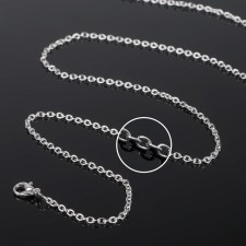 A chain with a carbine l = 70 cm (set 5 pcs.) 5 × 3 mm, cm-1935, silver color