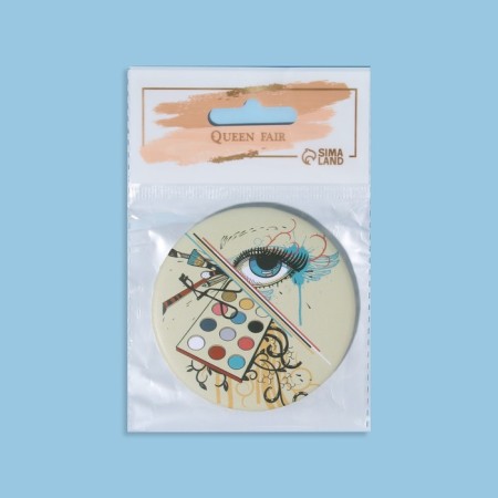 Mirror "View", D 7 cm, Mix drawing-4
