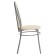 The chair "Elegy is soft", silver metallic/milk reptile