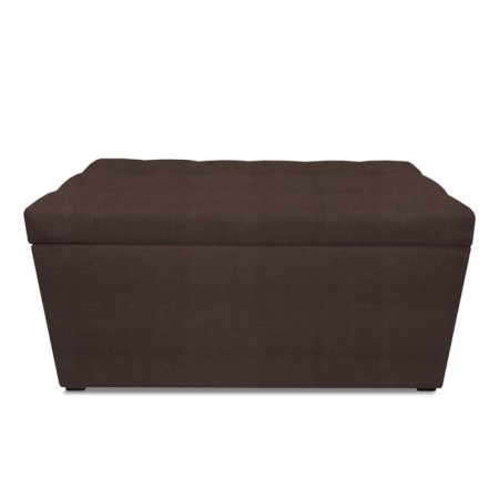 Puff with a lid and weight, 800 × 400 × 420 mm, Dream velor, chocolate color-3