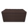 Puff with a lid and weight, 800 × 400 × 420 mm, Dream velor, chocolate color
