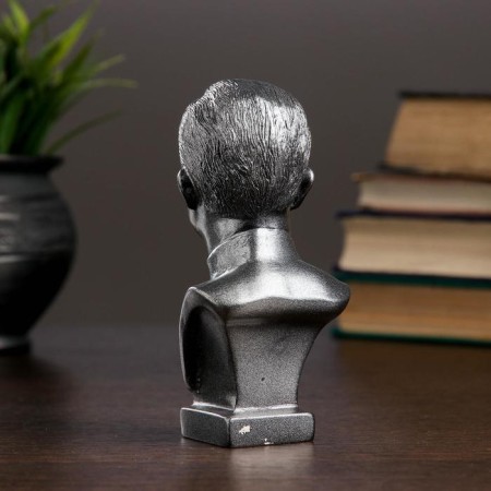 Bust Dzerzhinsky Maly Metallic 6x12x6cm-2