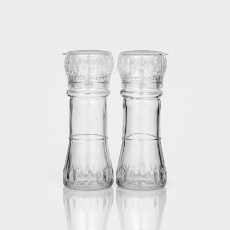 Set of glass mills, 80 ml, 2 pcs, the color is transparent-1