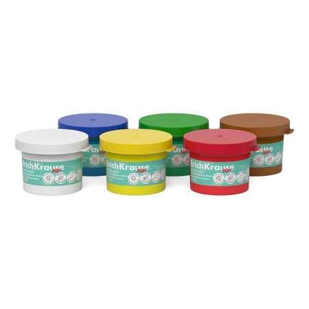 Finger paints, 6 colors x 35 ml, Erichkrause "Baby", gel, with aloe vera, cardboard-1