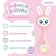 Musical toy "Favorite Bunny", sound, light, pink color