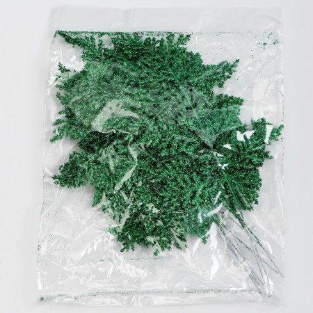 Decorative twig "amazement" in green color, 0.3 × 12 × 28 cm-4