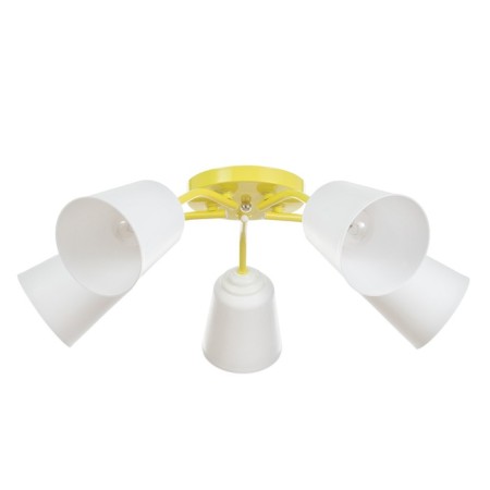 Causte "Online" (Tsil.) 5x15W E27 Model: BR 00281 Yellow 52x52x15cm