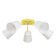 Causte "Online" (Tsil.) 5x15W E27 Model: BR 00281 Yellow 52x52x15cm