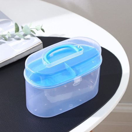 Organizer for storage with an insert, 15 × 7.5 × 10 cm, color mix-1
