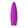 Cliter stimulator with cilia Jos Alicia, silicone, purple, 15.5 cm
