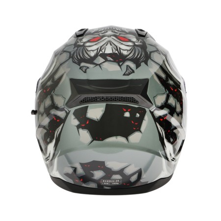 The helmet integral with two visors, size L (59-60), BLD-M67E model, black and gray-7