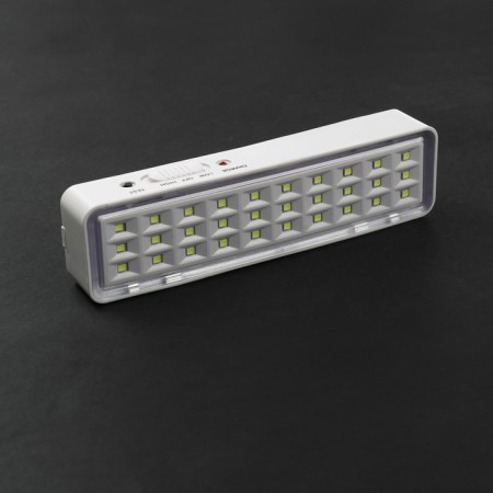 Emergency LED lamp, 30 LED, 3 W, AC/DC, 220 V, battery. Lead Acid, White-1
