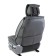 Frame caps for the front seats Car Performance, 2 pcs, eco -leather, and