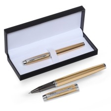 Gift Roller handle, in the leatherette case, gold housing, silver