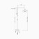 The shower system Fashun A52422, pour 118 mm, with a tropical shower, hand watering can, satin