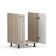 Angelica floor cabinet for sink, 600x510x820, dairy oak/ash