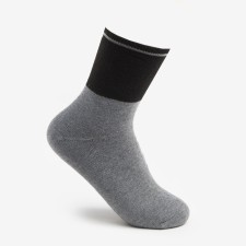 Women's socks, gray/black color, size 23-25