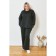 Female suit, size 64, black color