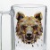 Animals mug, glass, 320 ml, mix