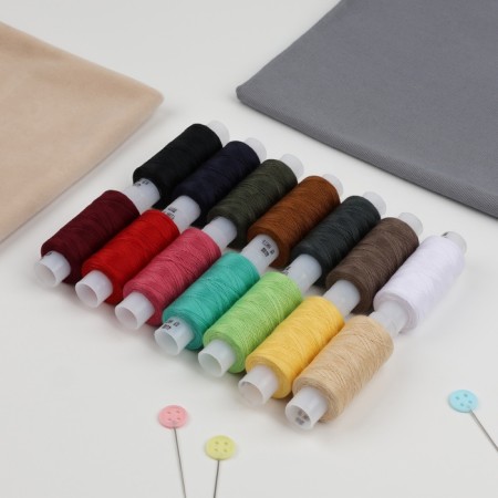 Set of threads 40LS, 170 m, 14 pcs, color mix-2